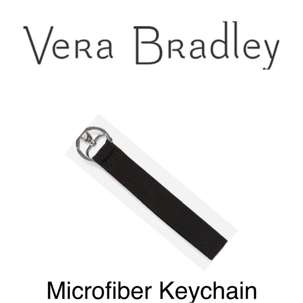 🖤 NEW Vera Bradley Black Wristlet Keychain